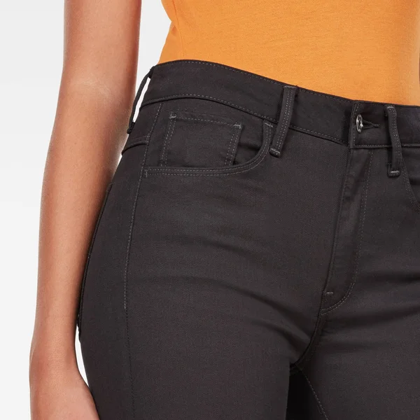 G-Star Raw Women 3301 High-Waist Skinny Jeans Black Size 18-34