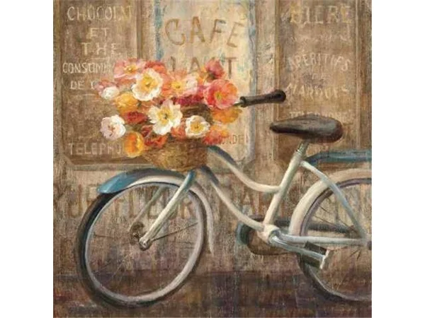 Tangletown Fine Art 'Meet Me at Le Cafe II' by Danhui Nai Painting Print on Wrapped Canvas