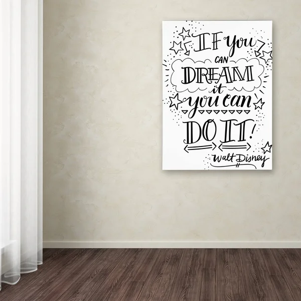Trademark Fine Art Dream It Do It by Elizabeth Caldwell, 35x47-Inch
