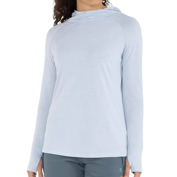 Women's Bamboo Weekender Hoody Blue Mist, XXL, Blue Mist, by Free Fly Apparel