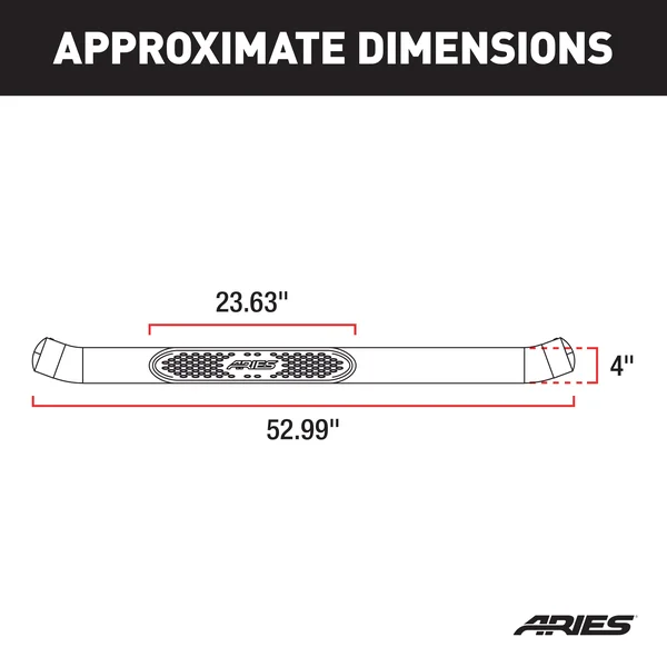 Aries 4in Oval Nerf Bars - ARI-S224048-2