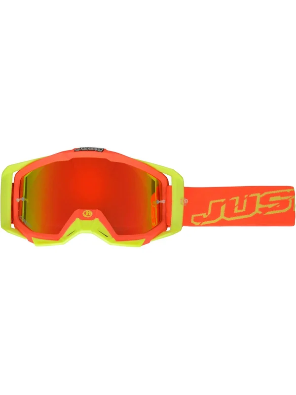 Just1 Neon Red-Yellow Iris MX Goggle - 2018 Collection