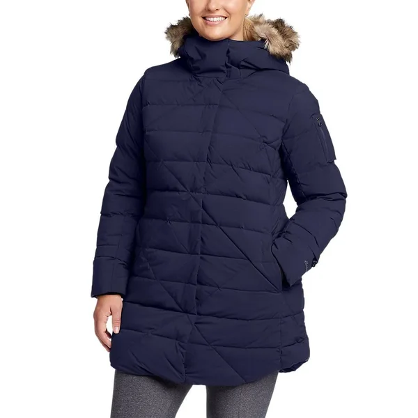 Eddie Bauer Women's Winter Coat Sun Valley Frost Down Parka - Blue - XXL