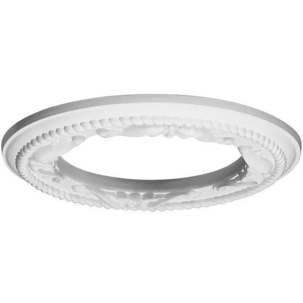 12 1/4x22OD x 7 1/2x22ID x 7/8x22P Roped Medway Ceiling Medallion (Fits Canopies Up to 7 1/2x22) - Hand-Painted Cloud Burst Crack