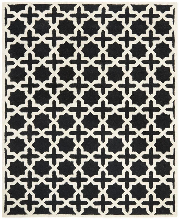 Safavieh Cambridge Black & Ivory 8& x 10& Rug