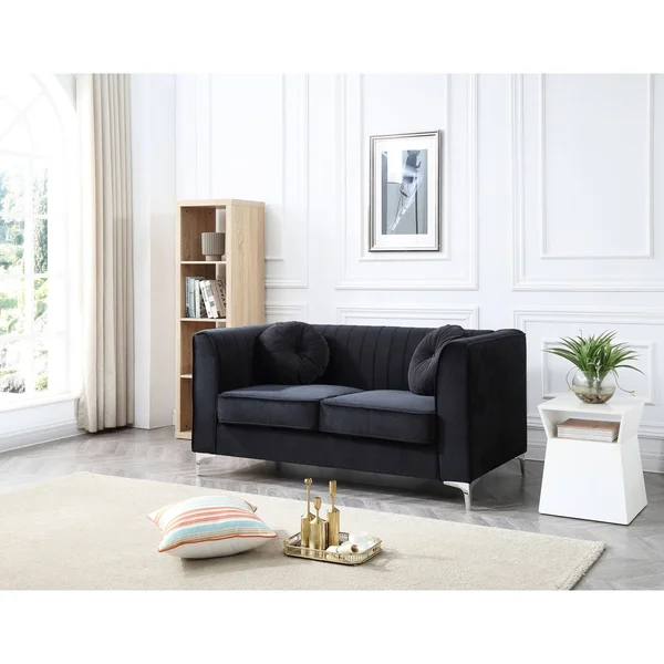 Glory Furniture Delray G793A-L Loveseat, Black