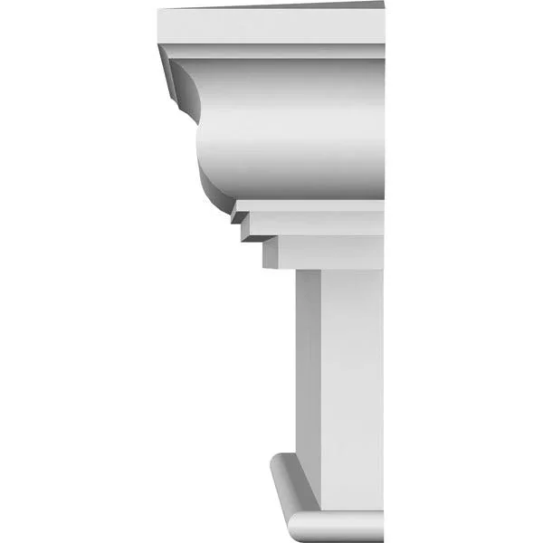 125 inch Bottom Width x 133 1/2 inch Top Width x 12 inchh x 1 1/4 inchp Craftsman Crosshead