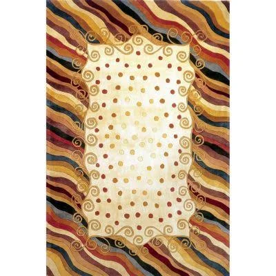 Momeni New Wave Frames Choice of Color & Size 100% Wool Rug