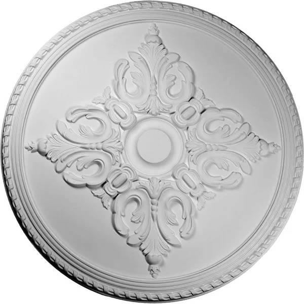 54 1/4x22OD x 2 7/8x22P Milton Ceiling Medallion (Fits Canopies Up to 10 1/2x22) - Hand-Painted Cloud Burst Crackle