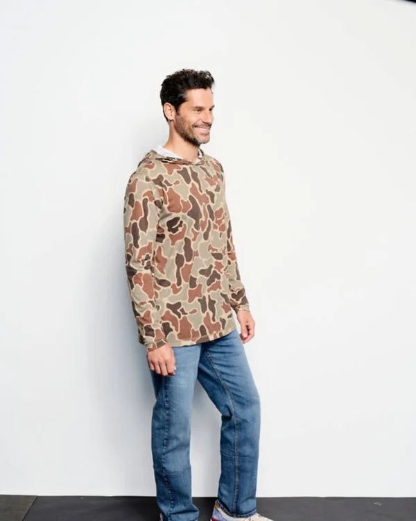 Orvis Men's Drirelease Printed Hunting Hoodie - Brown Camo XL