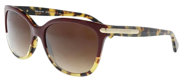 Coach L109 HC8132 Sunglasses - Burgundy Tortoise/Tortoise (543713)
