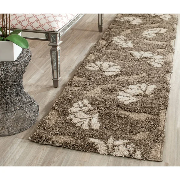 Safavieh Florida Shag Smoke & Beige 2&-3x22 x 11& Rug