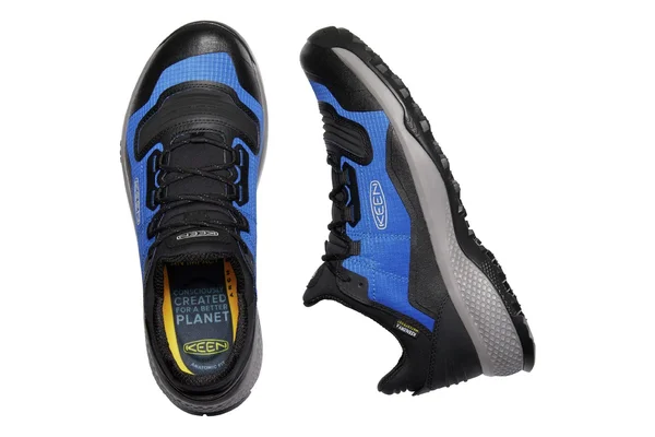 Keen Men's Tempo Flex Waterproof Shoe - 9.5 - Classic Blue, Drizzle