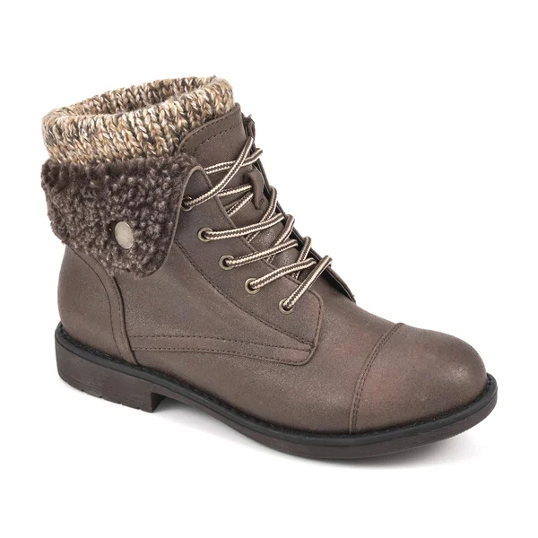 Cliffs by White Mountain Duena Women's Combat Boots, Size: 8.5 Wide, Brown