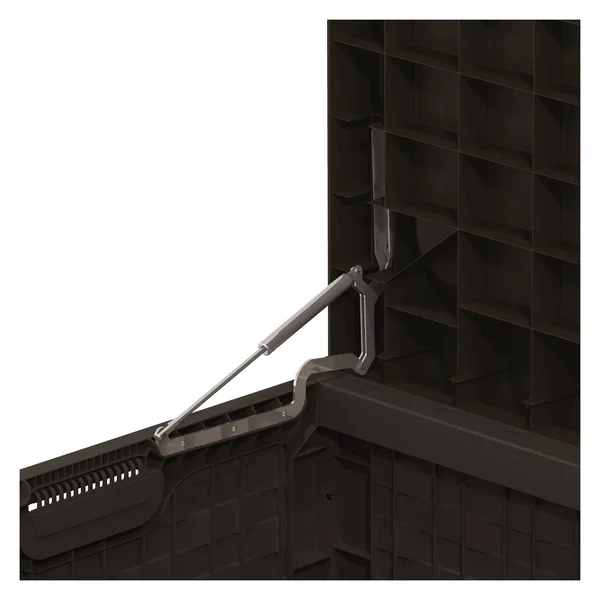 Starplast 153 Gallon Plastic Deck Box, Black