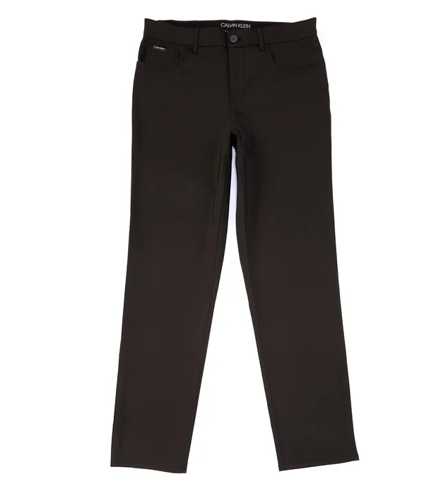 Calvin Klein Men's CK Move 365 Slim-Fit Performance Stretch Pants - Black
