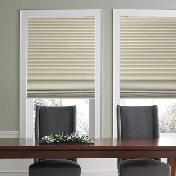 Real Simple Cordless Blackout Cellular 57x22 x 64x22 Shade in Sand