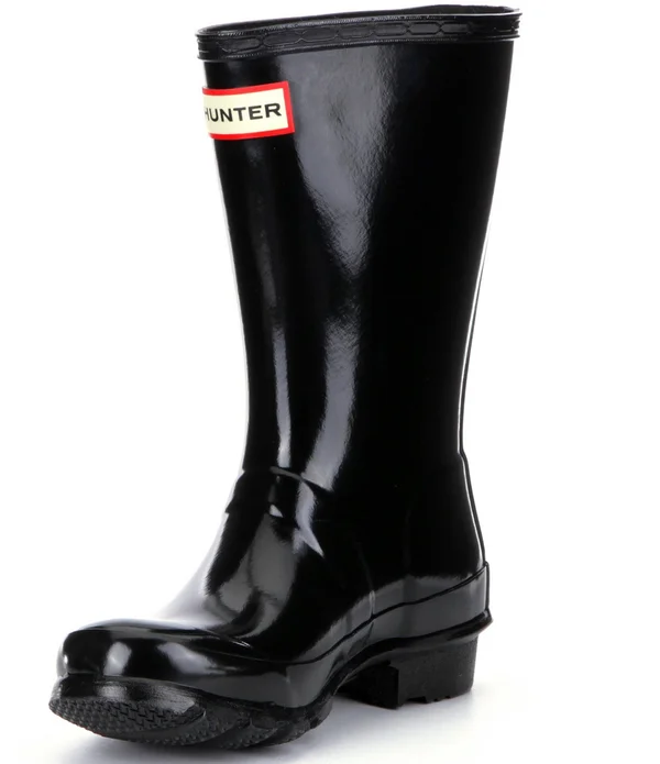 Hunter Original Kids Gloss Boots Bright Pink
