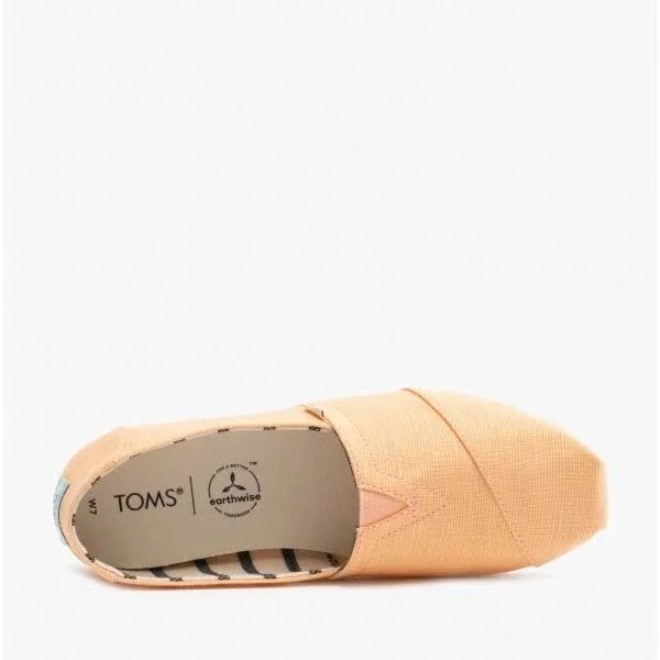 Toms Alpargata Light Orange Womens Espadrilles Slipons Shoes, 8 UK