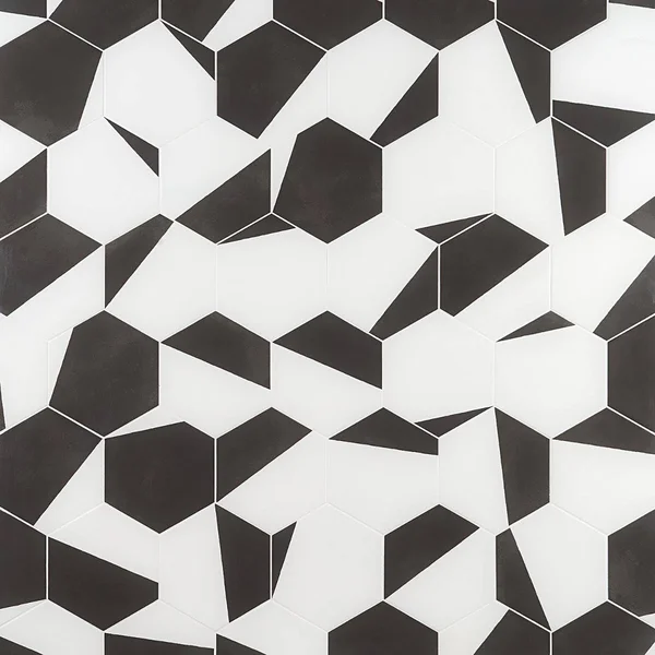 Artmore Tile Modern Hex Pop Black 7.79 in. x 8.98 in. Matte Porcelain Floor and Wall Tile (16 Pieces 6.03 Sq. ft. per CASE) - EX