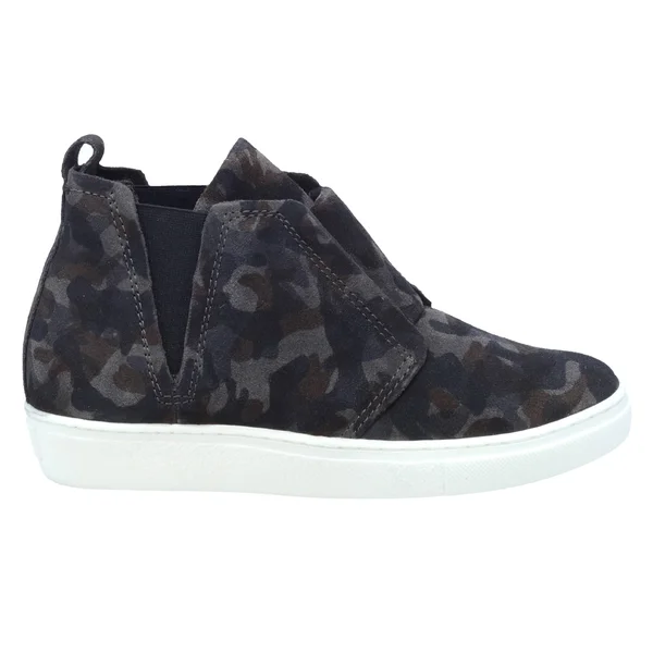 Miz Mooz Laurent Women's Leather Sneaker Grey Camo Size 39