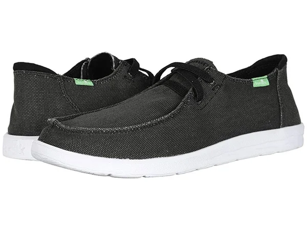 Sanuk Men's Shaka Shoes in Black - Size 14