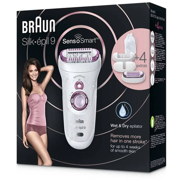 Braun Silk-閜il 9 SensoSmart 9/700 40tweezers Violet - White