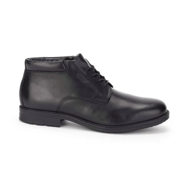 Rockport Men's Essential Details Waterproof Chukka Boot Black, 12, M