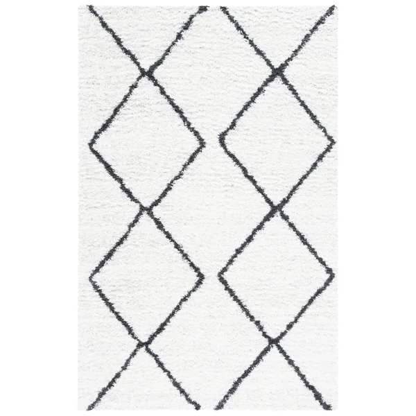 Safavieh Clearance August Shag AUG572F Ivory Rug, 6&7x22x6&7x22 - Square