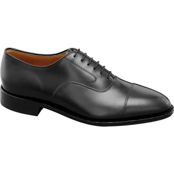 Johnston & Murphy Men's Melton Cap Toe Oxford - Black