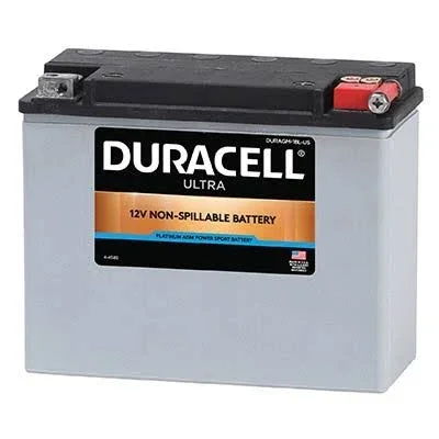 Duracell Ultra 18l-bs 12V 330cca AGM Gray Case Battery - USA
