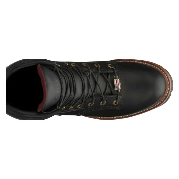 Chippewa Men's 9 Steel-Toe Waterproof Logger Boots - Black (7.5)