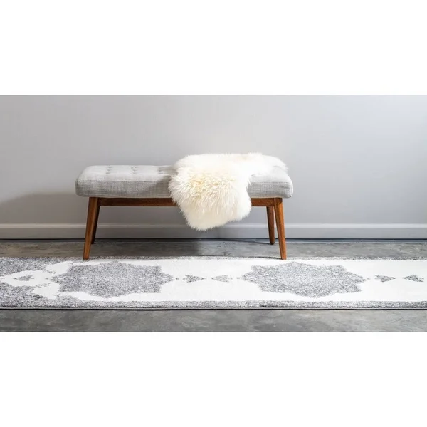 Unique Loom Canal Rosso Rug - 4& 0 x 4& 0 - Round