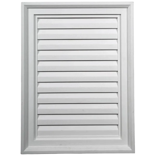 18x22W x 13x22H Vertical Urethane Gable Vent Louver - Non-Functional