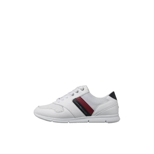 Tommy Hilfiger Lightweight Leather White Trainers