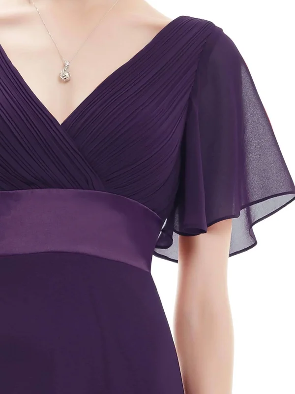 Ever-pretty Plus Size Empire Waist Evening Dress Adult Female Polyester