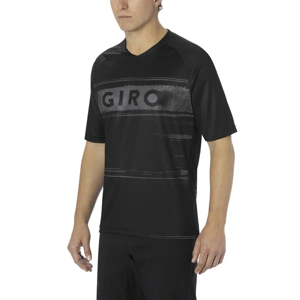 Giro Men's Roust Jersey Black, Charcoal Hypnotic XL
