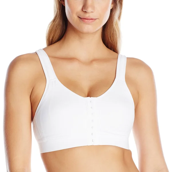 Amoena Ester Front Close Sports Bra - White (42576) 34b