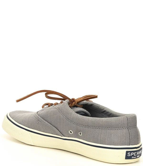 Men's Sperry Striper II CVO Baja Linen Sneaker Taupe - Size 11M