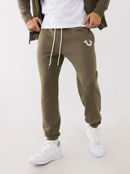 Men's Classic Logo Jogger - Taupe, Size Large, True Religion