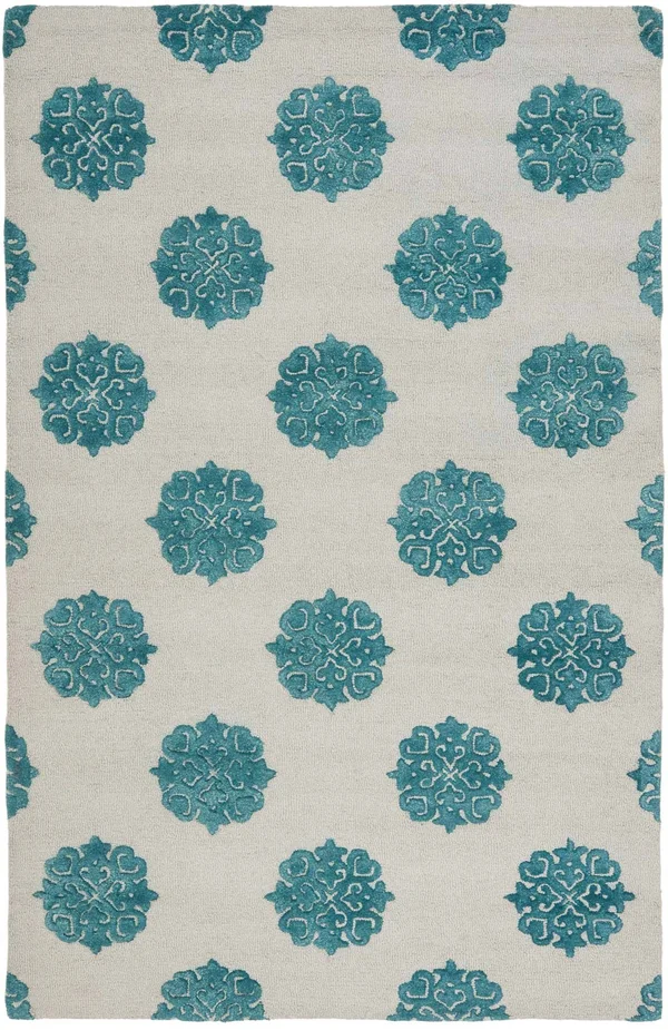 Safavieh Soho Rug SOH213A Ivory - Light Blue, 7& 6x22 x 9& 6x22