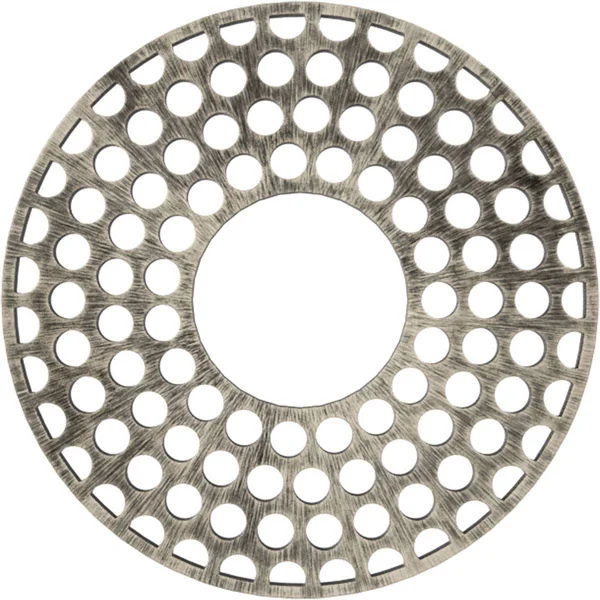 Ekena Millwork CMPP34FFAWS 34x22OD x 12 3/8x22ID x 1x22P Fink Architectural Grade PVC Pierced Ceiling Medallion - Antiqued Warm S