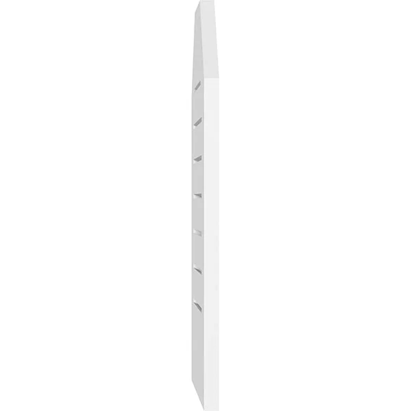 Ekena Millwork GVPOT12X3201SF 12x22W x 32x22H Octagonal Top Surface Mount PVC Gable Vent: Functional - w/ 3-1/2x22W x 1x22P Stand