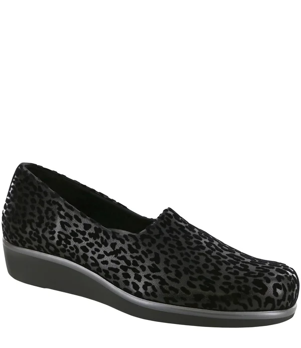 SAS Women's Bliss Black Leopard 10.5 Medium
