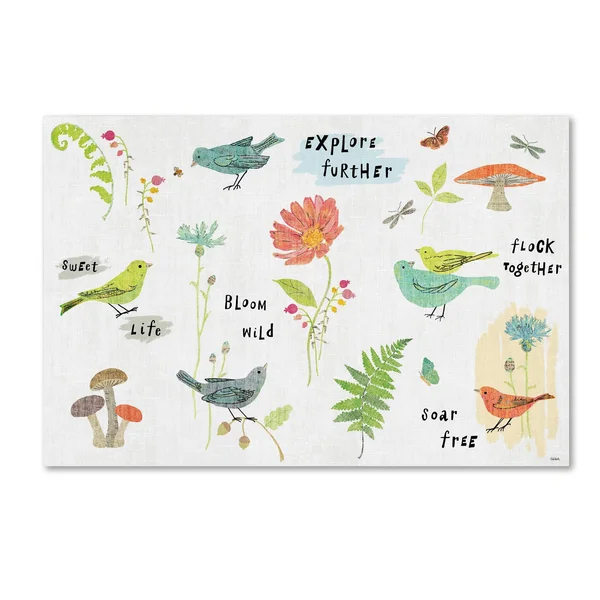 Trademark Art Sue Schlabach 'Wild Wings IX' Gallery-Wrapped Canvas Art