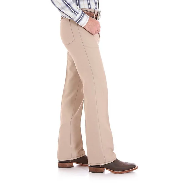 Wrangler Men's Wrancher Regular Fit Dress Jeans - Khaki (33)