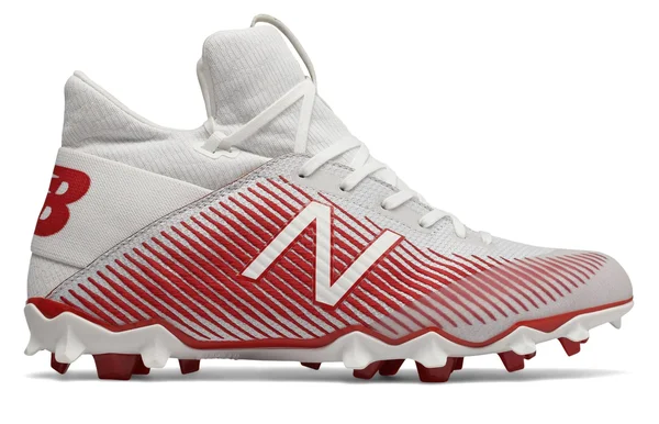 New Balance FreezeLX 2.0 Men's Lacrosse Shoes - White/Red (Size 12.5)
