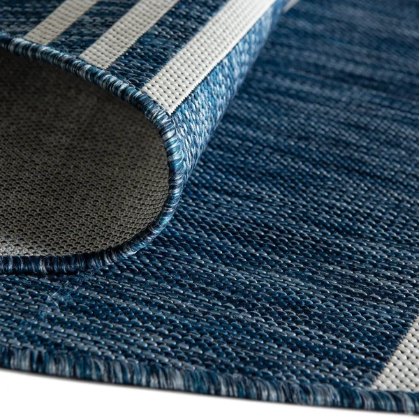 Jill Zarin Outdoor Anguilla 4& x 4& Round Area Rug - Blue