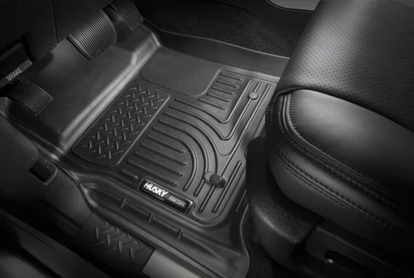 GMC 1500 1500 WeatherBeater Second Seat Floor Liner; Black 14201