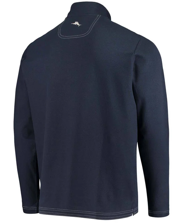 Men's Navy Auburn Tigers Emfielder 2.0 IslandZone Quarter-Zip Jacket - Navy